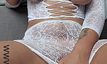 Hot Busty Teacher Enjoys Alone Time With Toy