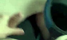 Jerking off my monster cock while driving my car