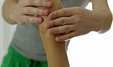 Relaxing body massage session