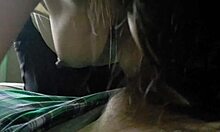 Latina wife eagerly sucks cock in homemade amateur setting, craving more intense action