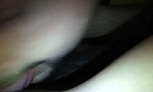 Amateur German feels intense pleasure in homemade BDSM dildo play.