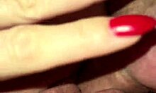 I fuck my horny wife while she fingers herself, then creampie her wet pussy