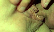 I fuck my horny wife while she fingers herself, then creampie her wet pussy