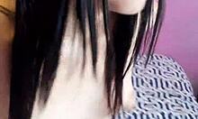 Intimate Latina babe strips and plays in her bedroom daily