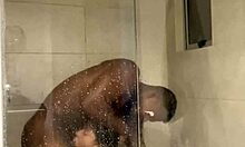Sloppy blowjob in the bathroom by amateur couple