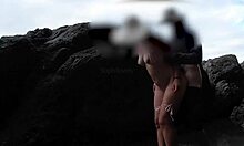 hey, check this amateur couple banging outdoors on the beach in a sexy bikini with her perfect body