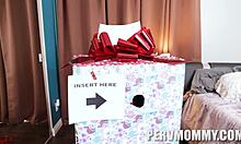 Tell me, Blaire, how does Sunny's cock feel in your tight teen ass on Christmas?