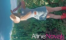 Blonde Babe Flashing Tits and Ass in Cornfield - Alinenovak