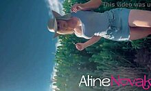 Blonde Babe Flashing Tits and Ass in Cornfield - Alinenovak