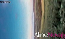 Blonde Babe Flashing Tits and Ass in Cornfield - Alinenovak