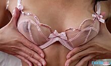 jade kimiko and kyle mason, devilish angel riding hard with toys. can't believe this wild teen action! 😈