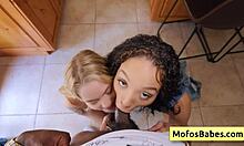 Two friends share a treat in pov style