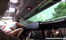 Best Friends Engage In Intense Handjob, Fingering, And Blowjob Sex In Limousine.