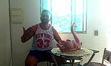 Latina Brunette Blonde Threesome Assfucking