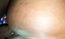 an old lover takes a huge black cock doggie style in homemade clip.