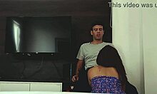 My neighbor's wife sucked me in the hotel