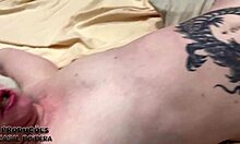 Latina wife's emotional release in cum facial and double penetration.