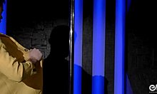 Sexy Gay Guy Dances Striptease On Pole!