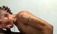 Novinho Sucking And Fucking Big Black Cock Bareback Interracially