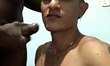 Novinho Sucking And Fucking Big Black Cock Bareback Interracially