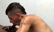 Novinho Sucking And Fucking Big Black Cock Bareback Interracially