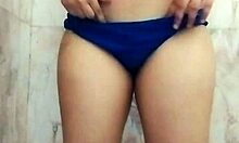 desi girl fingering in bathroom with big natural tits