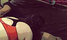 thick white thot meets rando at store for quick bent-over fun