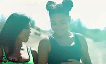 Asian lesbo ember snow seduces ebony teen michelle anderson with licking and fingering 😏