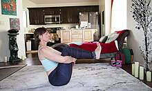 yoga lesson turns into cute femdom play 😍