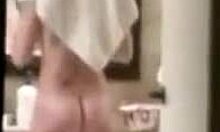 Hidden Spy on Sexy Wife in Bathroom