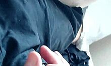 Look at this close-up of a big dick and feet!