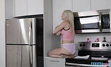 Aria Banks and JMac engage in private pornstar toy play with blowjob, cowgirl, masturbation, and facial.