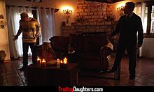 Wednesday Adams And Enid Summon Cock In Halloween Parody