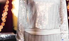 Huge tit geek lesbian and girlfriend roleplaying