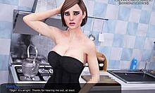 Step sister sucks nerd's cock!