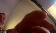 French slut gropes herself in couple scene