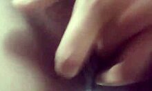 Indian girl masturbates solo in her bedroom