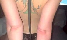 My Boyfriend Makes Me Cum With Big Ass And Tattoo While Watching Porn In Homemade Web Chat