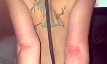 My Boyfriend Makes Me Cum With Big Ass And Tattoo While Watching Porn In Homemade Web Chat