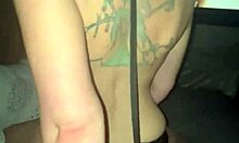 My Boyfriend Makes Me Cum With Big Ass And Tattoo While Watching Porn In Homemade Web Chat