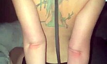 My Boyfriend Makes Me Cum With Big Ass And Tattoo While Watching Porn In Homemade Web Chat