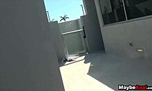 amateur brunette's first anal with evelyn lacie 😏