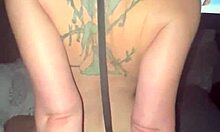 My Boyfriend Makes Me Cum With Big Ass And Tattoo While Watching Porn In Homemade Web Chat