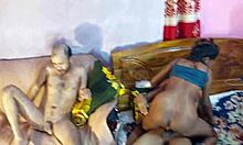 hanif pk and popy and sumona and manik in interracial group