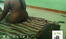 tamil young girl having sex with her boyfriend in the room, sucking and licking those big tits