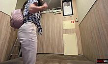 Caught Girl Jerking Off in Fake Hostel, Bent Over for Rough Doggystyle Fucking