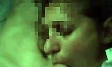 part 2 milf gives blowjob and takes cum.