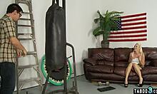 Stepbro's Strength Makes Petite Stepsister Ashley Stone's Pussy Wet