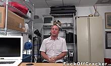 Barebacked cracker pleasures his new BBC boss at work. POV interview backstage.