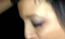 she opens wide and deepthroats that monster cock like a pro